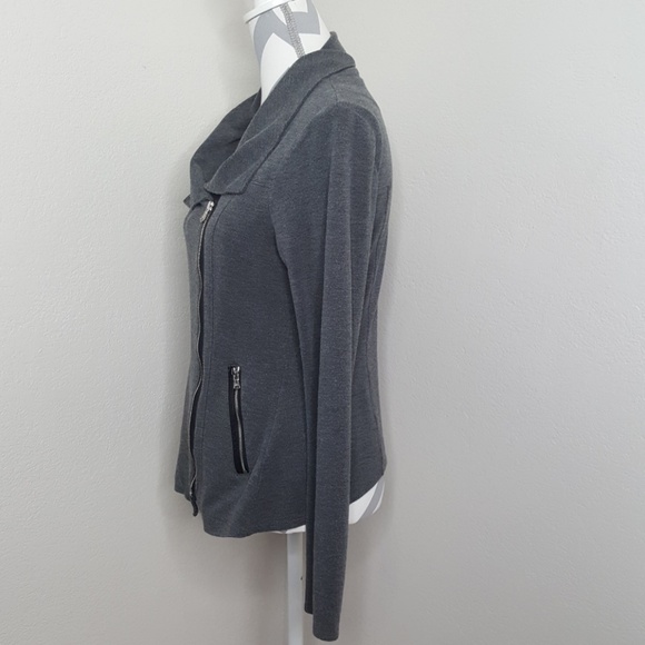 Kenneth Cole New York Moto Sweater Jacket - Picture 3 of 11